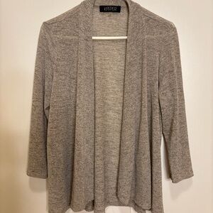Kasper Petite Open Front Cardigan – Grey Heather – Size PL
